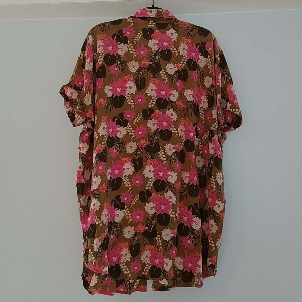 Rare acacia mombasa lei day blouse shirtdress P XS - Picture 9 of 15